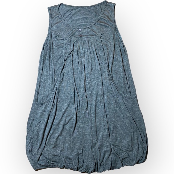 2for$35 Max Studio Grey Stretch Sleeveless Tunic Top Size Large - Picture 5 of 8